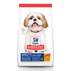 Hill's 希爾思 SCIENCE DIET 小顆粒 成犬乾飼料 7歲以上, 雞肉 + 大麥 + 糙米, 12kg, 1袋