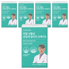 Dr.ROOTEM REAL 植物性超臨界rTG Omega-3, 5個, 60錠