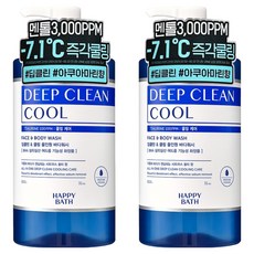 HAPPY BATH Deep Clean薄荷清涼保濕潔顏沐浴露 柑橘麝香款, 900g, 2瓶