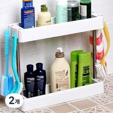 IEN多功能收納架 A 2層, 白色, 2個