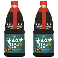 Deokhwafoods 香醇芝麻香油, 1.8L, 2個