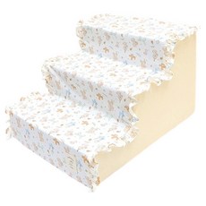 이츠독 반려동물 오가닉 허니베베 3단 스텝, 아이보리, 1개