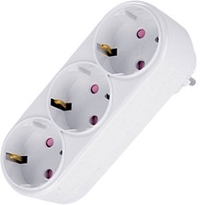 Carnix 3插擴充壁插 16A, 混色, 1組