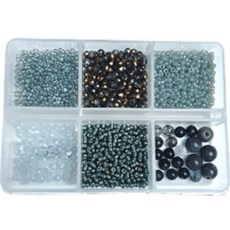 彩色串珠手工藝材料 款式01, 狹縫, 1套