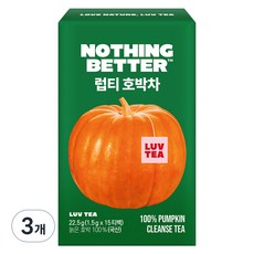 럽티 호박차, 1.5g, 15개입, 3개