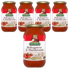 SAN REMO 頂級麵醬 起司蘑菇, 500g, 5罐