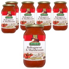SAN REMO 頂級麵醬 起司蘑菇, 500g, 6罐