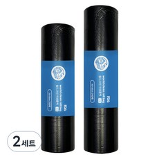 월드크린 위생롤백 검정 중형 200p + 대형 200p 세트, 혼합, 2세트