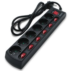 FOR LG 7開關6孔插座延長線 LGA-MT, 1.5m, 單色, 1條