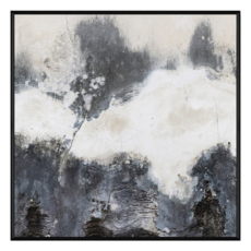 Boluo 菠蘿選畫所 掛畫 APAD6667B 方 銀白秘境II, 60 x 60cm, 黑色