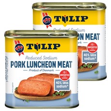 TULIP 特級豬肉餐肉 減鈉40%, 340g, 2罐