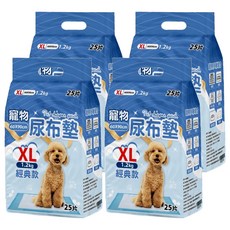 咕沛日常 寵物尿布墊 經典款, XL, 25片, 4包