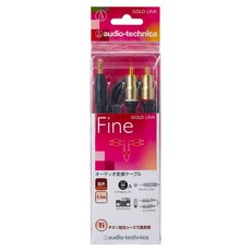 audio-technica 鐵三角 3.5mm立體公插頭 雙RCA公插頭 音源轉接線 原廠保固 1.5m, AT561A, 1條