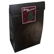 TINA PICNIC 方底紙袋 30入 + 聖誕包裝貼紙 紅樹 30入組, 1套