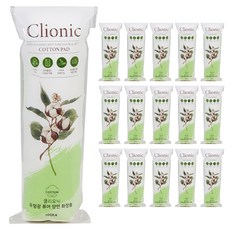 Clionic 無螢光純淨雙面化妝棉, 100入, 16個