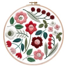 DMC 樋口愉美子 刺繡材料包 Set 粉紅花園, 1組