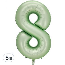 Pang Party 數字字母氣球 101cm 8, 蘋果綠, 5個