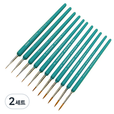 세븐집 극세 소프트 붓 세트 블루, 2세트, 11종