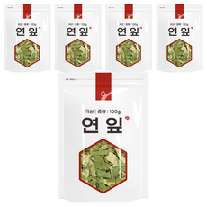 자연초 연잎차, 100g, 5개