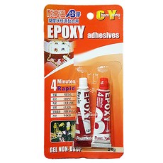 宸揚 5分鐘耐高溫AB膠24ml,快速黏合、耐高溫、多材質適用，居家DIY修繕好幫手, 24ml, 1條