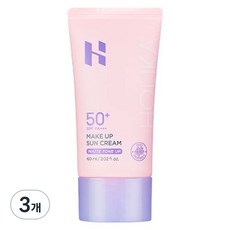 홀리카홀리카 메이크업 선크림 SPF50+ PA+++, 60ml, 3개