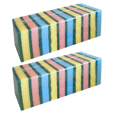 Draw Life 彩色雙面泡沫菜瓜布 隨機出貨, 20個, 1入