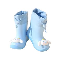 JAR嚴選 立體卡通兒童雨鞋, 藍色小狗, 可拆內裡, 防滑鞋底, XL