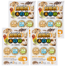 Canary 小動物瞬吸抑菌木屑砂 M-C677,2kg,4袋