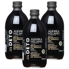 ANDREA MILANO 巴薩米克醋, 3個, 500ml