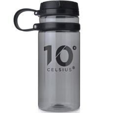 10 Degree CELSIUS Tritan 隨身運動水壺, 黑色, 600毫升, 1個