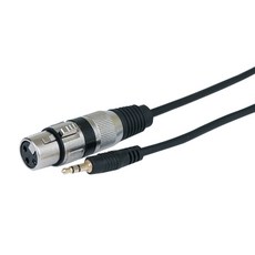 해밀 XLR 캐논 PC 3.5 고급형 마이크 케이블 캐논 암 & 3.5st 수 3m, 06번, 혼합색상, 1개