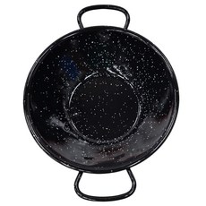 Pujadas 進口琺瑯炒燉兩用鍋, 14cm, 琺瑯 黑色, 1個