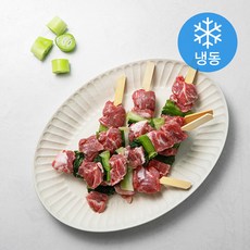 플레잇 소고기 부채살 파꼬치 (냉동), 60g, 6개