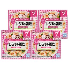 WAKODO 和光堂 蔬菜粥 7個月以上 2包入 魩仔魚, 160g, 4盒