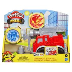 Hasbro 孩之寶 Play-Doh 培樂多 車輪系列消防車遊戲組 0g, 多色, 113g, 1組