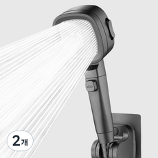 Kkalkkomsyap 高壓蓮蓬頭, 2個, 灰色