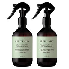 에이센트 드레스 퍼퓸 탈취제 그린에어리 본품, 250ml, 2개
