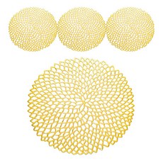 Ants 奢華餐墊, 金色, 38 x 38cm, 4個