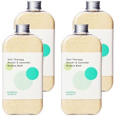 나띵프로젝트 오감목욕 버블 입욕제 그린 라벤더향, 230g, 4개