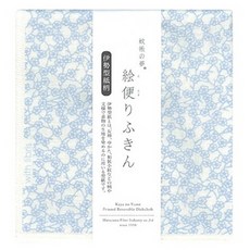 MARUYAMA 丸山製作所 印花廚房布, 18 淡藍色花, 1個