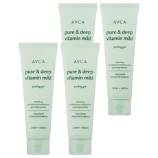 아브카 퓨어 앤 딥 비타민 저자극 약산성 필링 젤, 120ml, 4개