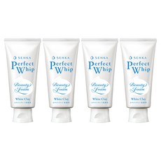 센카 NEW 퍼펙트 휩 화이트 클레이 클렌징폼, 120g, 4개