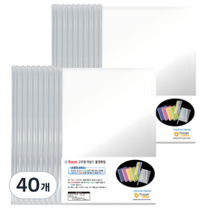 Orange Office 圓形圓角文件夾 A4 8mm, 40個, 透明