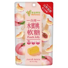 BioFormosa 美滋果物 水蜜桃果汁軟糖, 100g, 1包