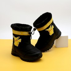 ShoelaMode 皮卡丘圖案刷毛短靴