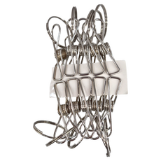 粉彩小兔 不鏽鋼吊架替換夾 10入, 長約5.2cm 粗度0.17cm ±5%, LF0379, 12組