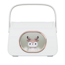 햅시 무선 저소음 듀얼 미스트 LED 가습기, AROKIN460(화이트사슴), 화이트