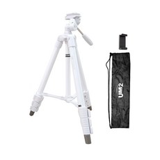 유엠투 스마트폰 카메라 4단 삼각대 화이트 + 홀더 블랙 세트, TR3400, 1개