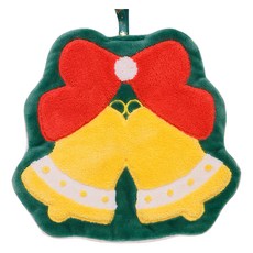 크리스마스 분위기 걸이식 핸드 타월, 징글벨, 1개