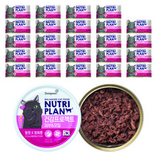 동원뉴트리플랜 고양이 뽀짜툰 건강 프로젝트 간식캔, 생선, 160g, 24개